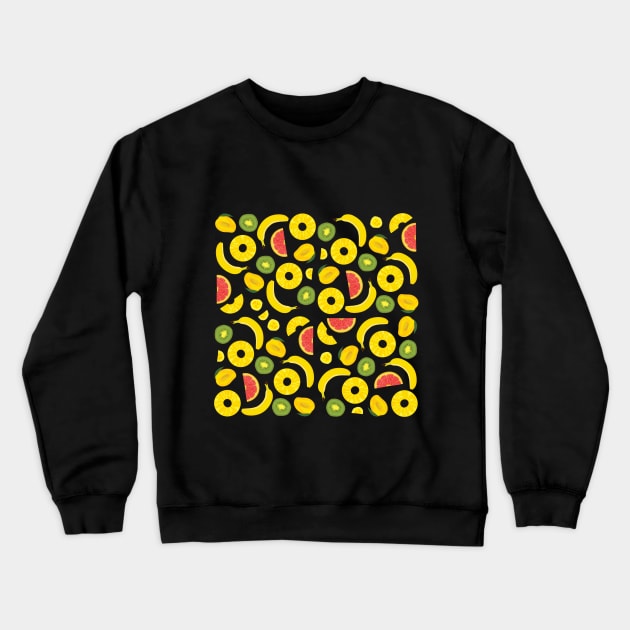 Exotic fruit pattern Crewneck Sweatshirt by Simplulina